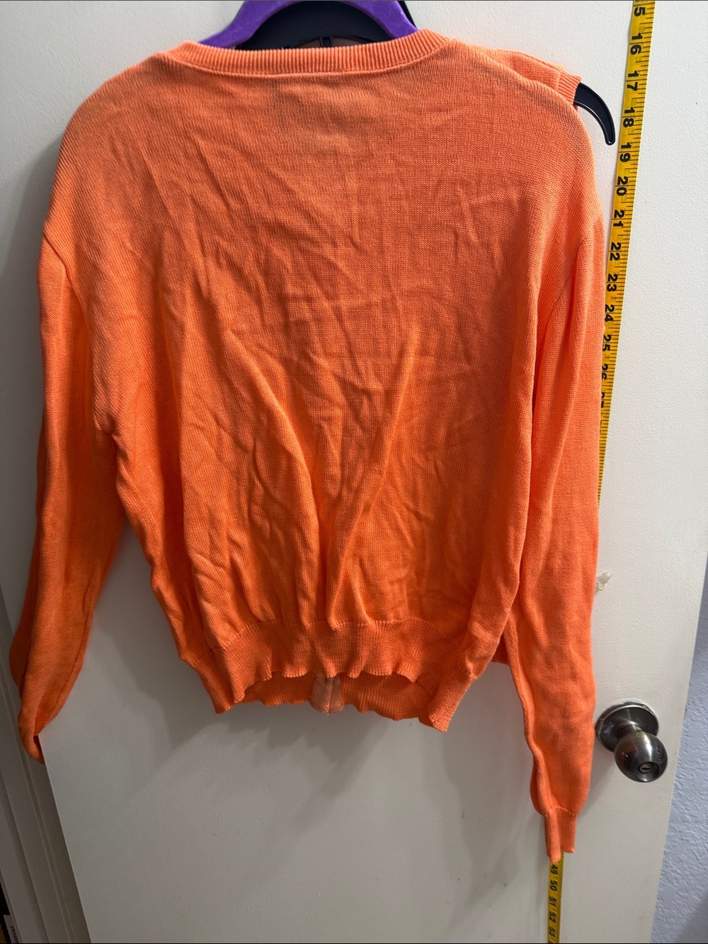 Cynthia Rowley Orange Knit Cardigan & Sleeveless Sweater Set - Picture 6 of 10